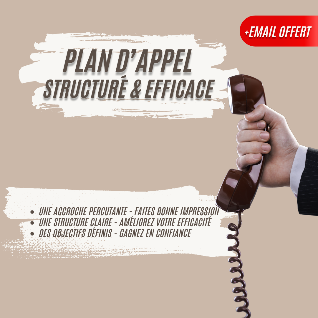 Le plan d'appel efficace + l'Email percutant (Campagnes/Relances)